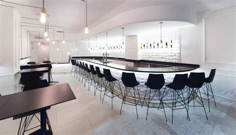 Black and White Restaurant Design Plays on Simplicity