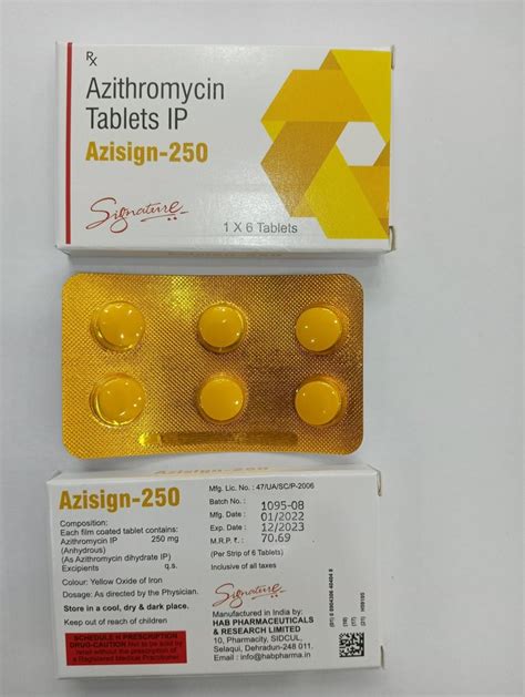 Signature Azisign Mg Azithromycin Tablets Prescription At Rs