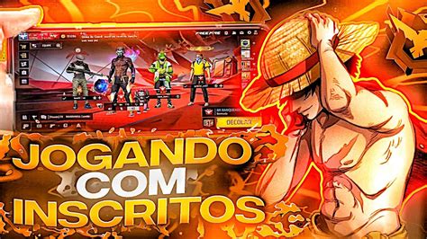 LIVE ONFREE FIRE AO VIVOJOGANDO CONS INSCRITOS RUMO AOS 200