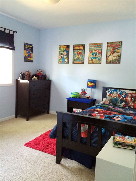 Ethan S Redecorated Superhero Room Gw Home In 2019 Boys Boys Room