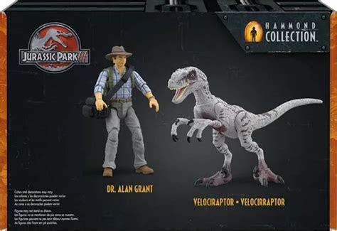 Jurassic Park Hammond Collection Dr Alan Y Velociraptor Cuotas Sin Interés