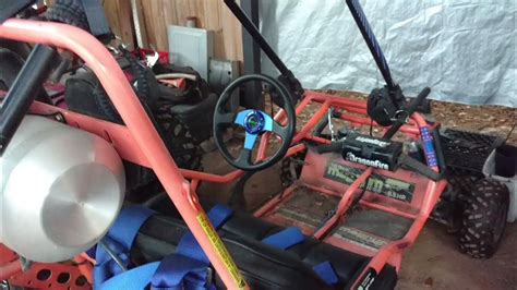 Go Kart Manco Magnum Custom Steering Upgrade Canopy Top Youtube