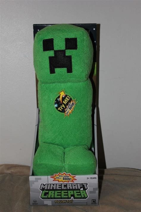 New Minecraft Large Creeper Plush With Sound 14 Nib Boom Hiss Creepers Plush Gaming Products