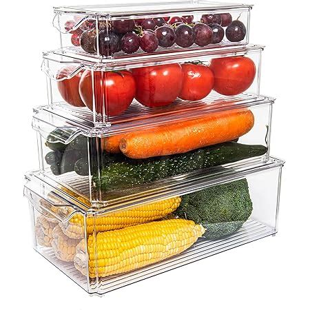 Amazon Pomeat Pack Fridge Organizer Stackable Refrigerator