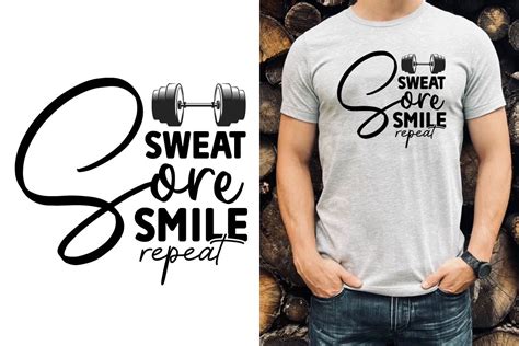 Sweat Sore Smile Repeat Svg Graphic By Sd Design · Creative Fabrica