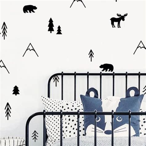 Tree Wall Decals Forest Decals Woodland Nursery Decor - Etsy