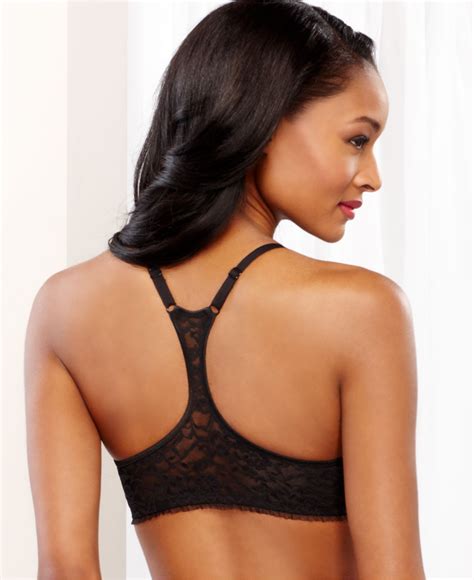 Dkny Signature Lace Racerback Underwire Demi Bra 458209 In Black Lyst