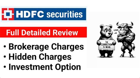 HDFC Securities Broker Review Hdfc Demat Account Brokerage Charges