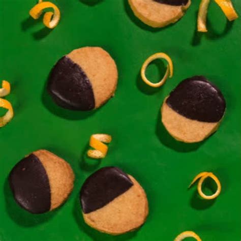 Kiyas Famous Dark Chocolate Dipped Orange Shortbread Cookies The