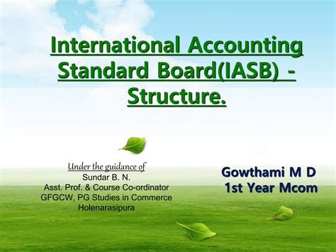 International Accounting Standard Board Iasb Structure Ppt