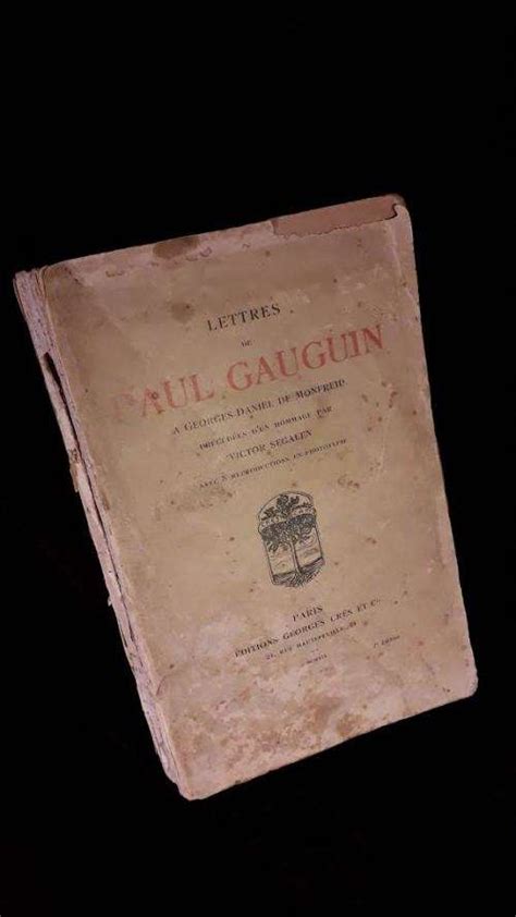 First Editions Paul Gauguin Lettres A Georges Daniel De Monfreid