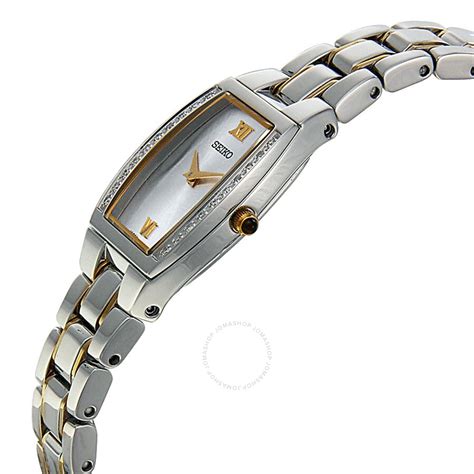 Seiko Diamond Two Tone Steel Ladies Watch Suje81 Seiko Watches Jomashop