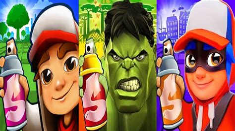 Subway Surfers Copenhagen Vs Mumbai Vs Subway Hulk Hero Run