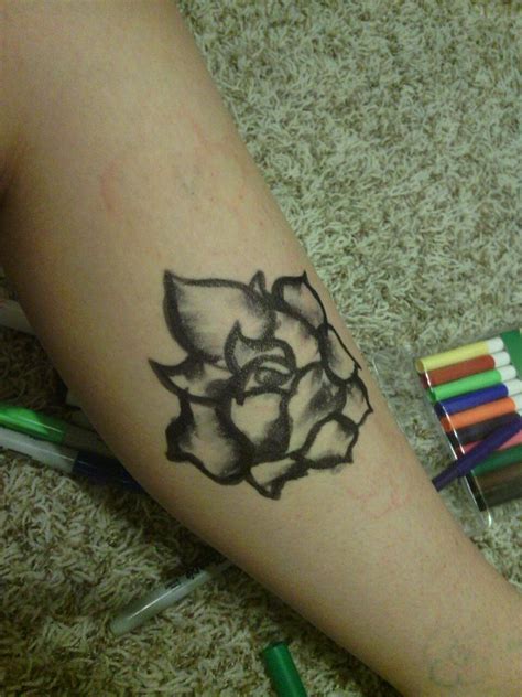 Rose Sharpie Tattoo By Xxketzxx On Deviantart