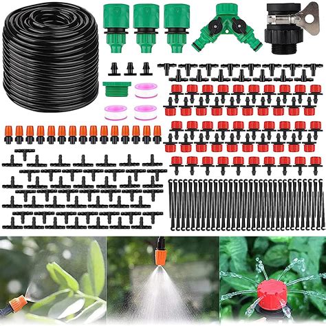 Kit Irrigazione Giardino 203 Pcs Sistema Irrigazione Giardino Con 50M