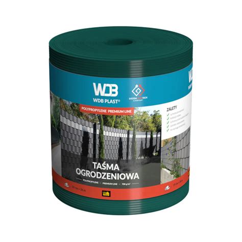 Taśma ogrodzeniowa WDB PLAST Premium Line Polipropylen 19 cm x 26 m 6