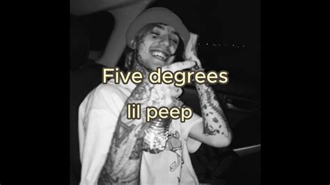 Lil Peep Five Degrees Letralyrics Youtube