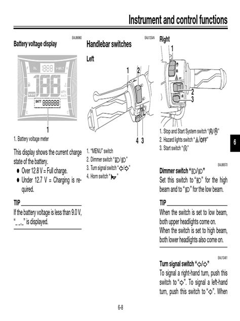 Yamaha Nmax 155 Battery Voltage Display Pdf Switch Electric Power