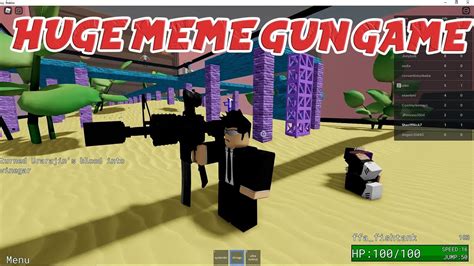 Roblox Game With Meme Weapons Part 1 Youtube