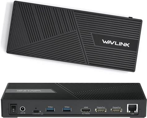 WAVLINK USB C Docking Station Triple Display 4K 60Hz 10 In 1 With 100W