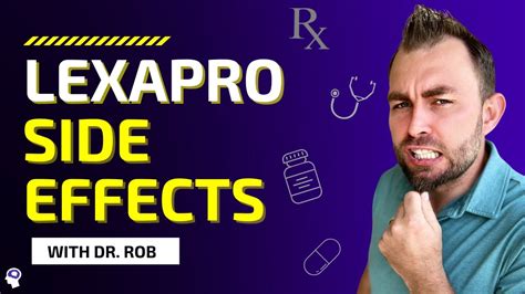 What Are The Side Effects Of Lexapro Escitalopram Youtube