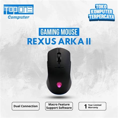 Jual Rexus Mouse Wireless Gaming Arka II Dual Connection Shopee Indonesia