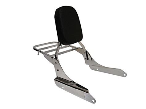 Tms Backrest Sissy Bar W Luggage Rack For Honda Shadow Vlx Vt