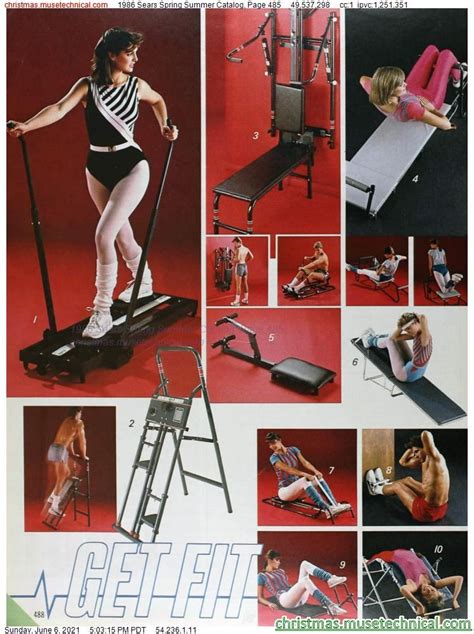 Retro Sport Christmas Catalogs Sears Fitness Inspiration Spring Summer Holiday 1980s