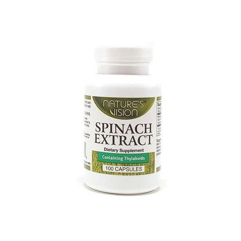Spinach Extract Capsules Natures Vision Buy Direct And Save