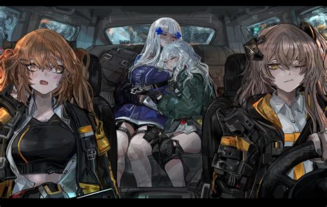 Hk416 Ump45 Ump9 G11 Ump45 And 3 More Girls Frontline Drawn By