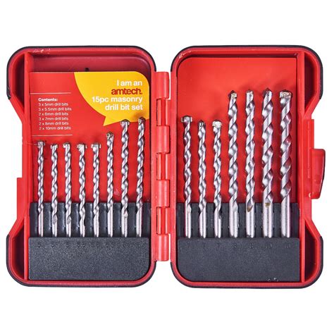 Pc Masonry Drill Bit Set Amtech