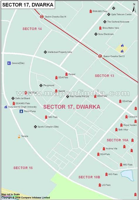 Sector 17 Dwarka Map