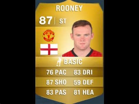 FIFA 14 ROONEY 87 Player Review In Game Stats Ultimate Team YouTube