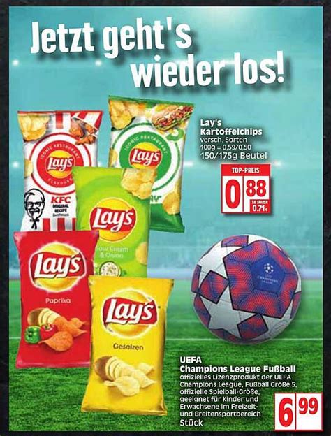 Uefa Champions League Fu Ball Oder Lay S Kartoffelchips Angebot Bei