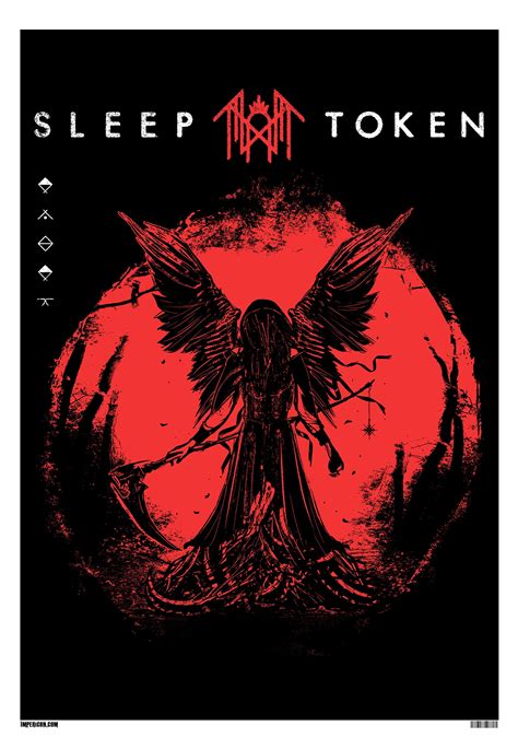 Sleep Token Red Reaper Angel Poster Impericon En