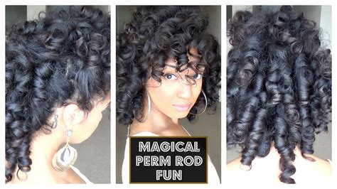 Magical Perm Rod Roller Set Fun Natural Hair Youtube