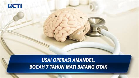 Bocah Di Bekasi Yang Mati Batang Otak Usai Operasi Amandel Meninggal