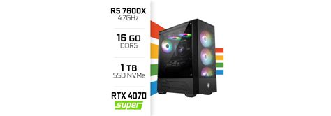 PC Gamer UltraPC Ryzen 5 7600X 16GB DDR5 1TB SSD RTX4070 SUPER