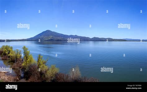 A Multi Shot Panorama Of Mt Konocti Overlooking Clear Lake California