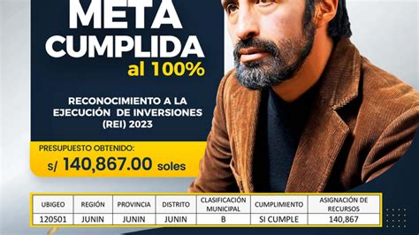 La Municipalidad De Jun N Alcanza Metas De Ejecuci N De Inversiones