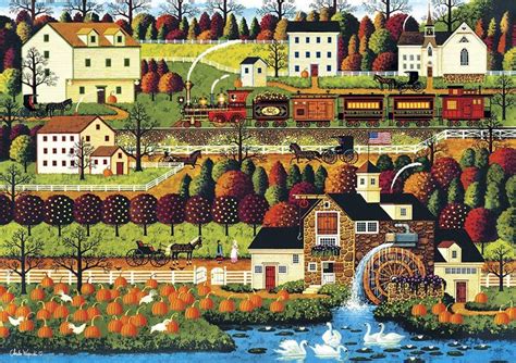 Buffalo Games Charles Wysocki Americana Collection Honey Valley