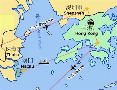 Hong Kong Map Hong Kong Tourist Map Hong Kong Macau Map