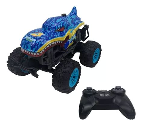 Carro Dinosaurio Monstruo Rc Toy Logic Color Azul Cuotas sin interés