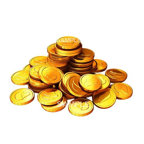 Gold Coins Clipart PNG Format - Etsy