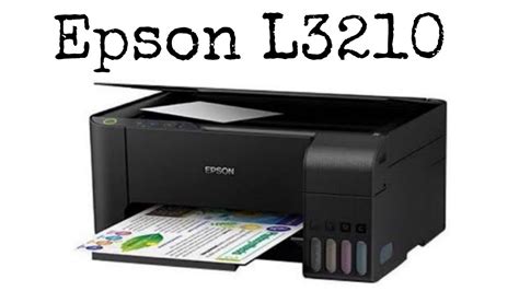 Epson EcoTank L3210 A4 All In One Ink Tank Printer YouTube