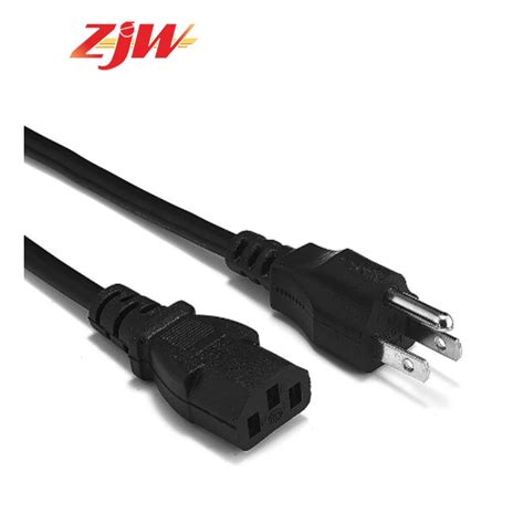 ZJW 1.5M CPU Power Cord 3 Prong Hole Computer Cord Monitor Power Cable ...