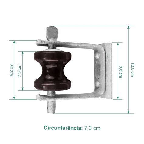 Na Unicaserv tem 2 Unidades Kit Isolador Vertical Armação Press Bow E