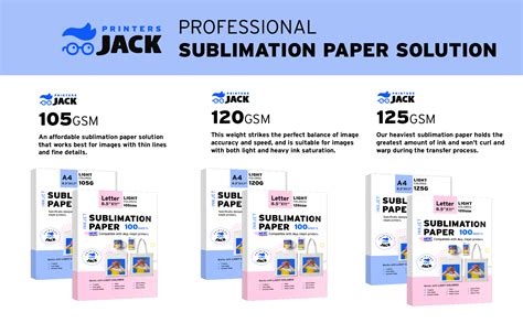 Amazon.com: Printers Jack: Sublimation Paper