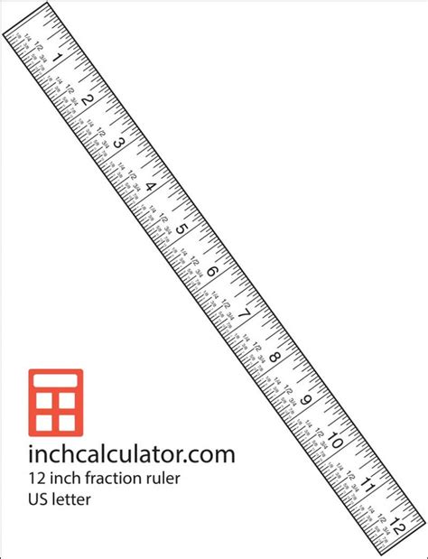 Printable Rulers - Free Downloadable 12" Rulers - Inch Calculator