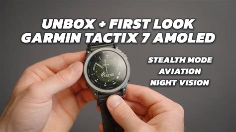 Unbox First Look Garmin Tactix 7 Amoled Edition Youtube